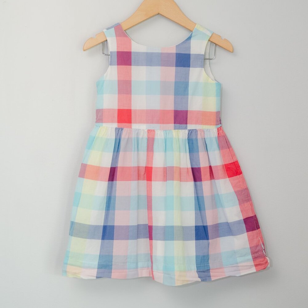 Baby Gap Pastel Plaid Dress – Toddler Girls Size 4
